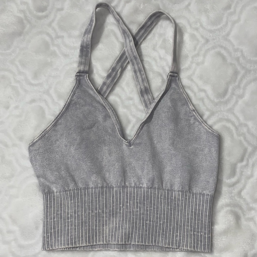 NEW! Free People Good Karma Crop Top - XS/S - Ice Grey - $58 retail